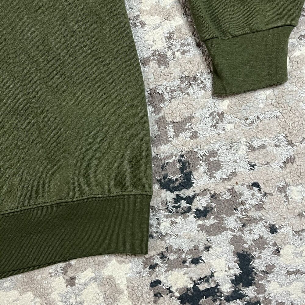 Vtg USMC Sweatshirt Mens Sz M Olive Green Made In USA Marine Corps Pullover - Picture 2 of 9